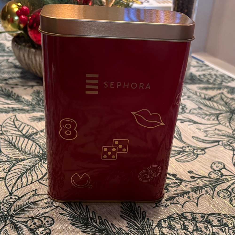 Sephora Red and Gold Lucky Tin